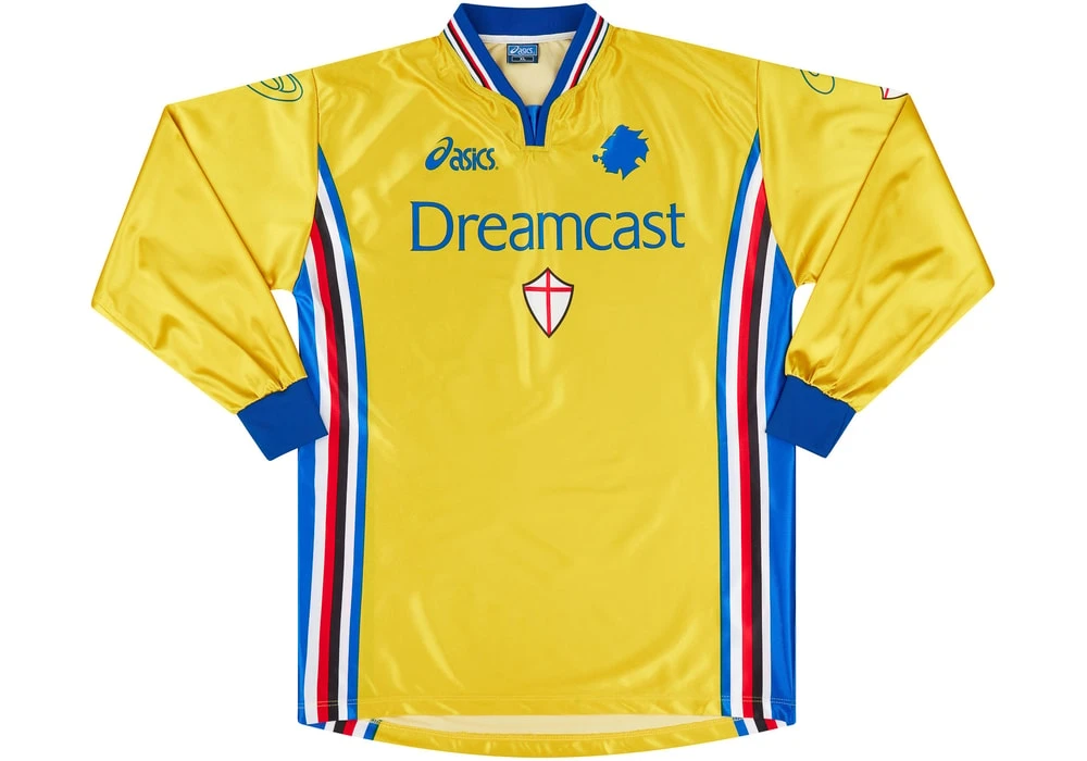 Sampdoria 1999-00 Third Shirt · Dreamcast-sponsored Asics Jersey from the Late 90s