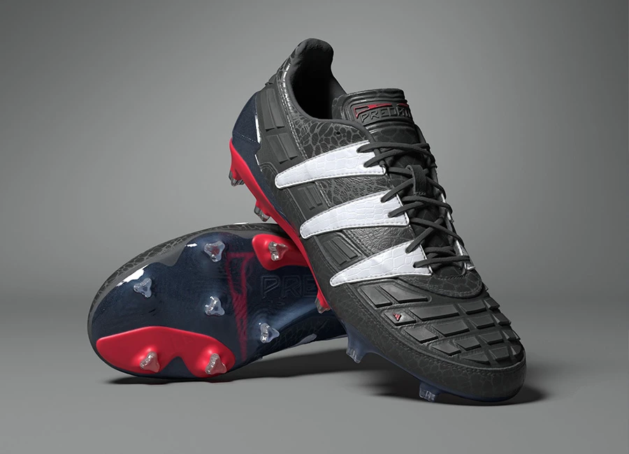 Adidas Predator 94 FG - Core Black / Cloud White / Vivid Red