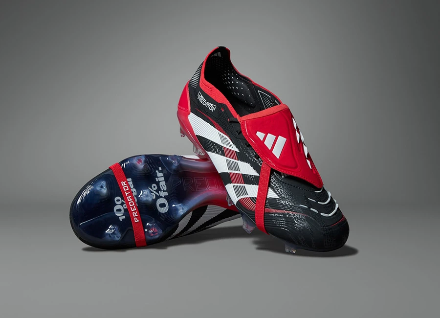 Adidas Predator Elite Fold-over Tongue FG Moments - Core Black / Cloud White / Vivid Red