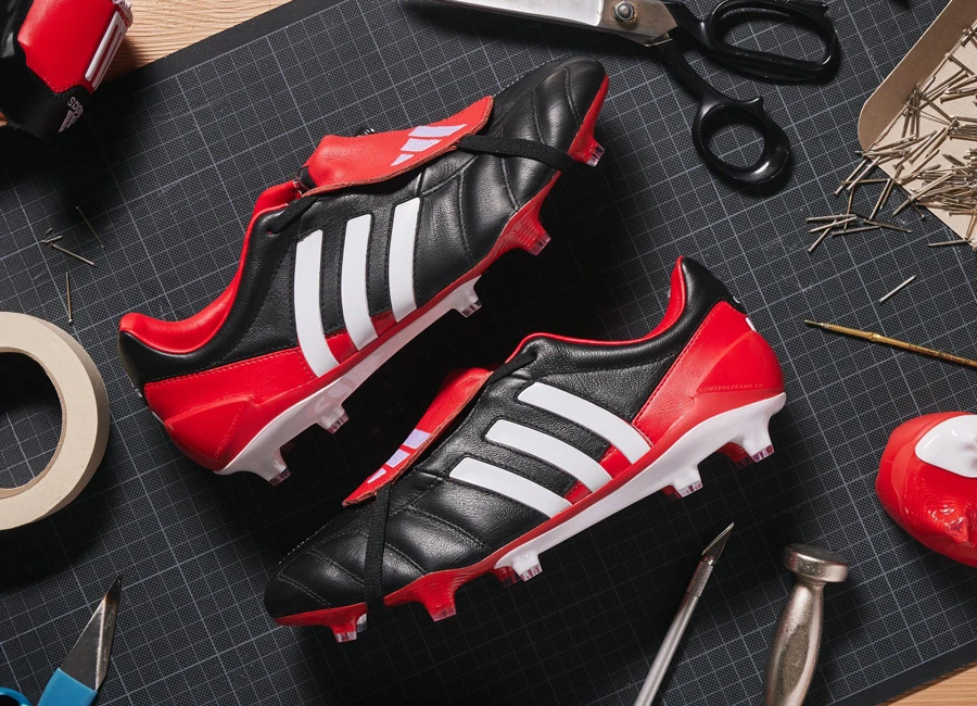 Adidas Predator Mania FG Made in Germany - Core Black / Cloud White / Vivid Red