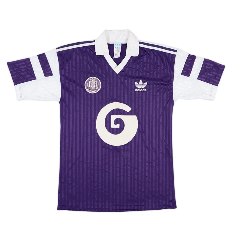 Anderlecht 1990-91 Away Shirt · Adidas Design From The Belgian First Division Title Winning Season