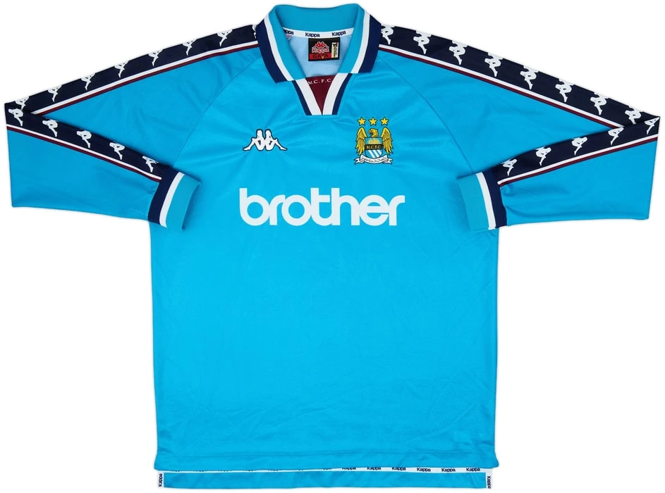 Manchester City 1997-99 Home Shirt · Brother Era Kappa Classic