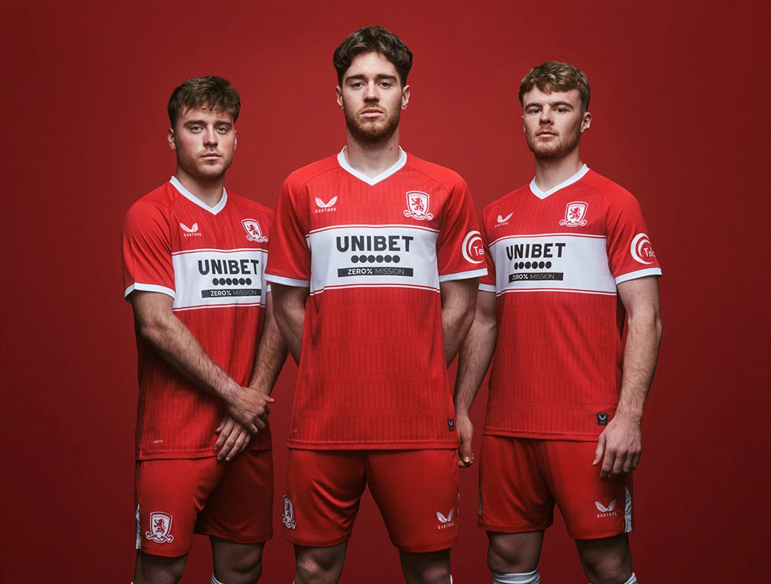 Middlesbrough 25/26 Castore Home Kit